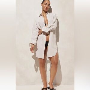 J. Crew Cream Swim Coverup